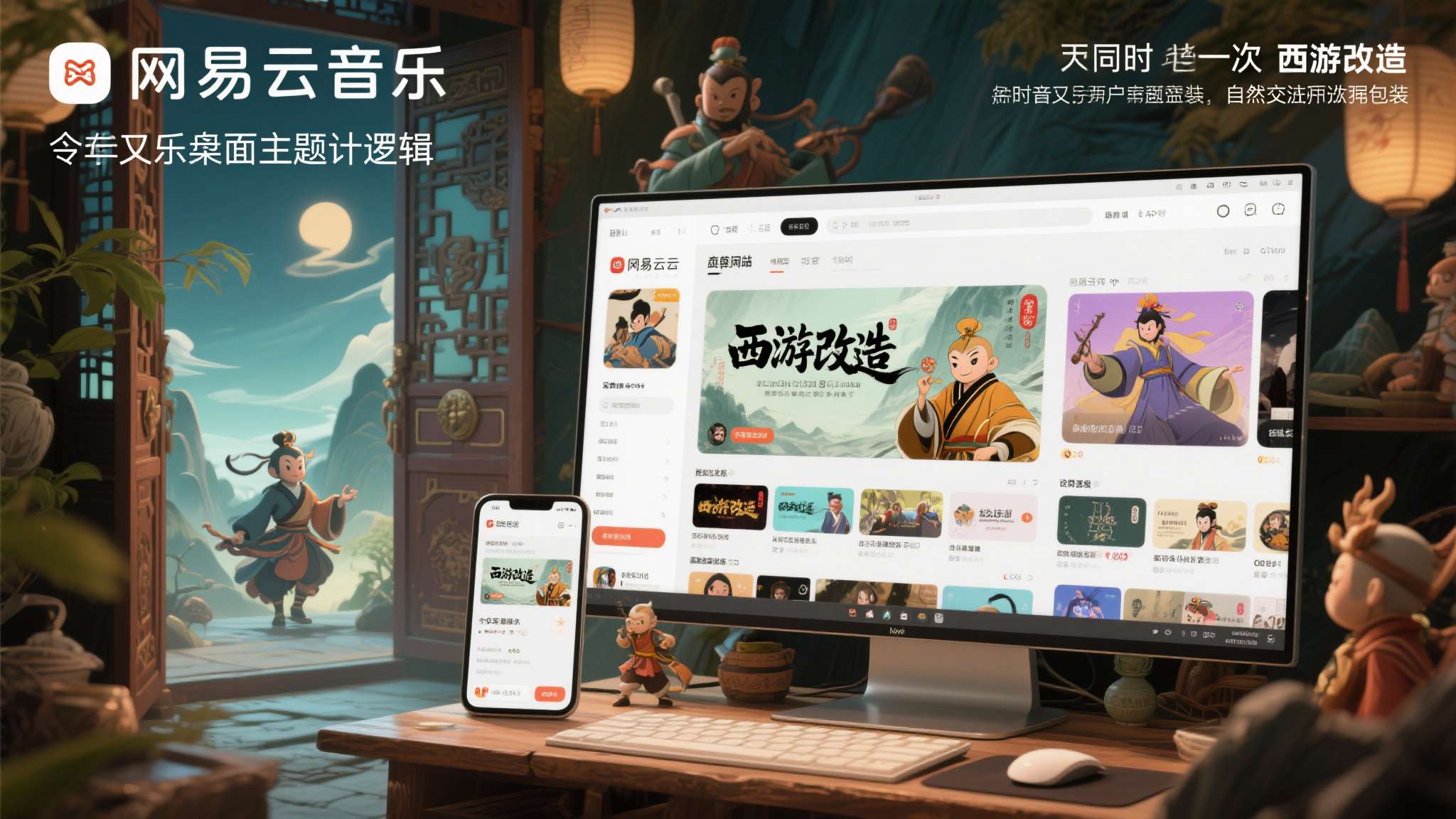 从音乐桌面到黑胶聊天框，《梦幻西游》电脑版×网易云音乐把联动做出“花”了